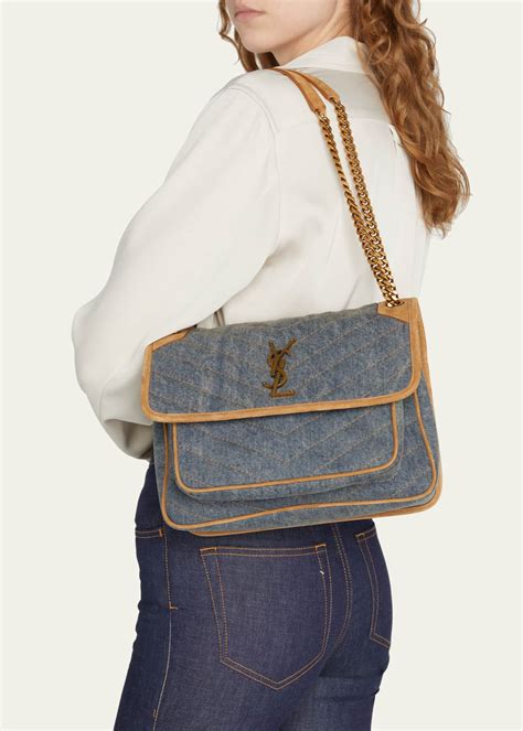 ysl supple tote bag|YSL denim tote.